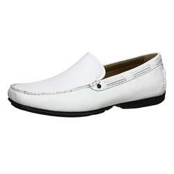 Hush Puppies Mens Sportster White Loafers  