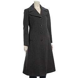 DKNY Womens Petite Long Wool Coat  Overstock