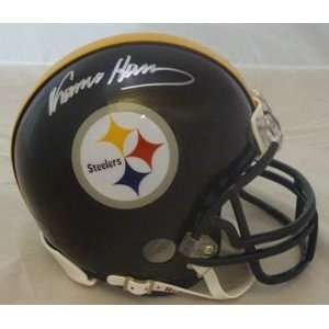   Harris Signed Pittsburgh Steelers Mini Helmet: Sports & Outdoors