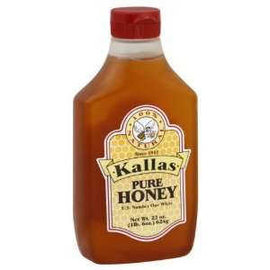 Kallas, Honey Pure Sqz Bottle, 22 OZ Grocery & Gourmet Food