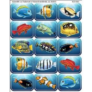   TEACHER CREATED RESOURCES WY COLORFUL FISH STICKERS 