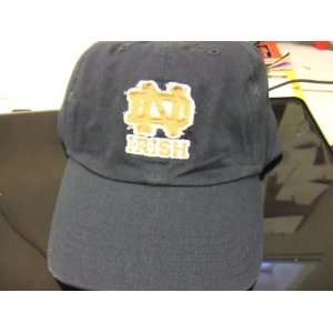    Notre Dame Irish Navy Hat Cap with Frayed Logo: Everything Else