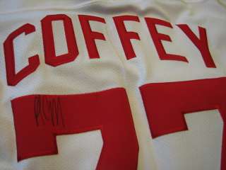 PAUL COFFEY Signed & Guaranteed Auth. Red Wings Jersey  