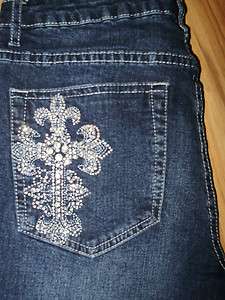 NWT Tru Luxe Athens Dark Mid rise Bootcut Jeans S 4 14  