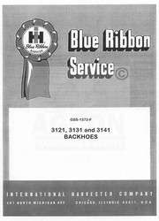 INTERNATIONAL 3121 3131 3141 Backhoe Service Manual IH  