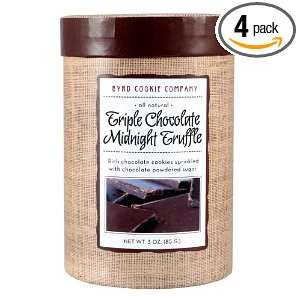 Byrd Cookie Company Triple Chocolate Midnight Truffle Cookie, 3 Ounce 