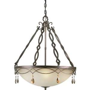 Forte Lighting 2496 04 27 Black Cherry Traditional / Classic 24Wx29H 4 
