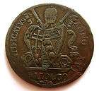 Vatican Papal State 1 Baiocco coin 1816 XVIR KM#1279 Pius VII Large