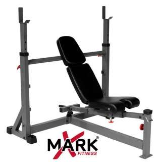 XM 4423 XMark Adjustable FID Flat/Incline/Decline Olympic Weight Bench 