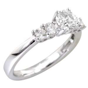  0.91 Ct Round Cut GIA Certified Diamond Engagement Ring 
