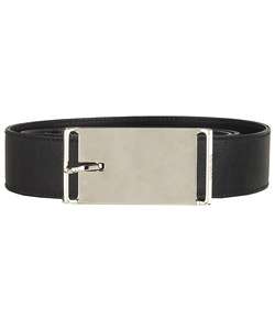 Christian Dior Canvas Logo Belt with Plate Buckle  