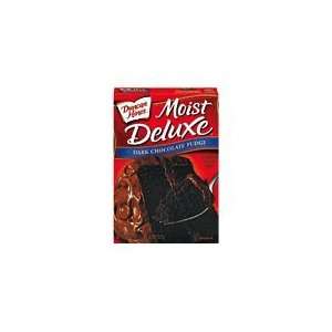 Duncan Hines Cake Mix Moist Deluxe Dark Chocolate Fudge   12 Pack
