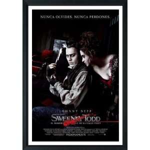 Sweeney Todd The Demon Barber of Fleet Street   Framed Movie Poster 