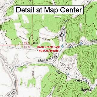   Map   Rock Creek Park, Colorado (Folded/Waterproof)