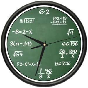 MATH CLASS Wall Clock arithmetic teacher classroom gift  