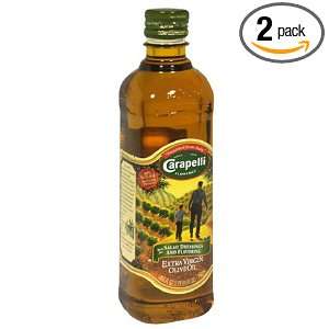 Carapelli Extra Virgin Olive Oil, 25.5 Ounce Glass Bottle (Pack of 2 