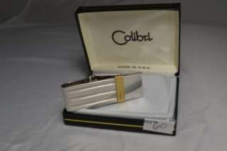 New Colibri FOLDING GOLD & SILVER Engravable Money Clip #60  