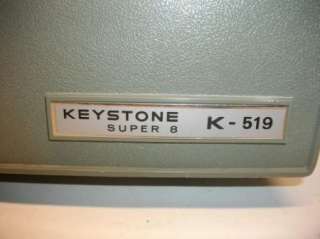 Keystone K 519 SUPER 8mm / regular Movie Projector machine  