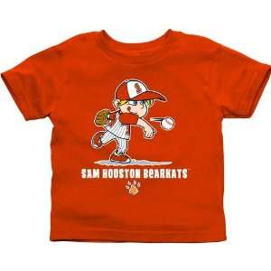 Sam Houston State Bearkats Toddler Boys Baseball T Shirt   Orange 