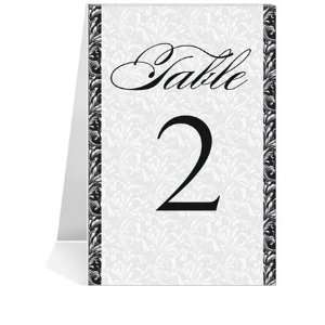   Table Number Cards   Midnight Prince #1 Thru #49