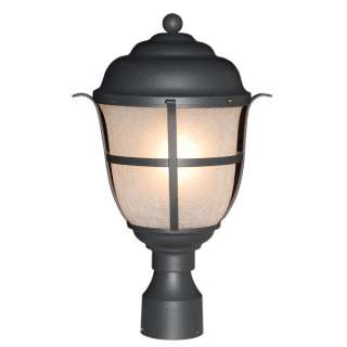 Gorgeous Black Finished Outdoor Post Column Light