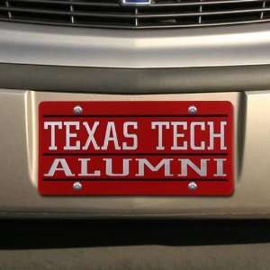  Texas Tech Red Raiders Scarlet Mirrored Alumni License 