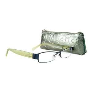   Cinzia Designs Navy/Lime Optical Reading Glasses 2.25 