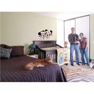  MICKEY MOUSE MINNIE CARTOON WALL COLOR STICKER MURAL 