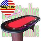 NEW PROFESSIONAL TEXAS HOLDEM POKER TABLE RED CASINO