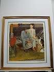 norman rockwell breaking home ties lithograph signed returns not 