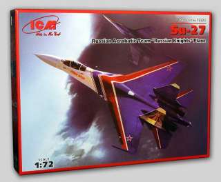 SOVIET Su 27 Russian Knights Team   1/72 ICM Kit #72223  
