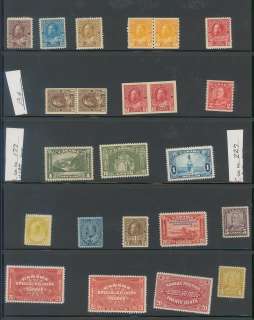 Lot with many goodies. Stamp are hinged, generally F VF. Very useful