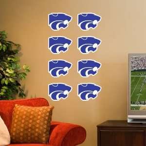 Kansas State Wildcats 8 Pack Team Logo Decals:  Sports 