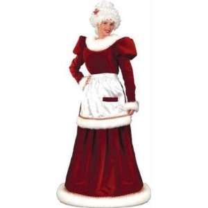 Ultra Velvet Mrs. Claus Christmas Costume   Adult Size Small/Medium (2 