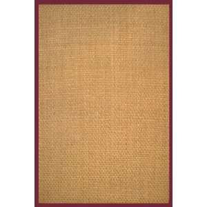   10 Environmentally Friendly Seagrass Area Rug   Red