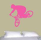 wall art bmx stunt bike bicycle jumping man red bull