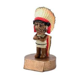  Bobble Head Indian Mascot Trophy