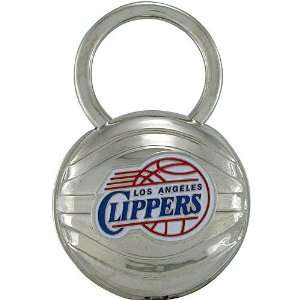   Angeles Clippers Silver Plated Basketball Keychain