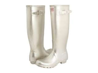 NEW AUTH HUNTER WELLIES GOLD METALLIC TALL BOOTS SOLD OUT 7M/8F 39 