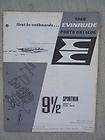 1968 evinrude outboard motor parts manual catalog 9 1 2