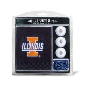 Illinois Fighting illini Golf Towel with Golf Balls Gift 