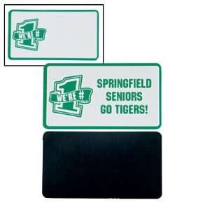 Personalized Green Team Spirit Magnets   Invitations & Stationery 