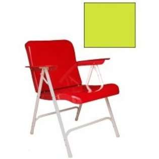 Torrans Pair of Metal Folding Chairs in Lime   Lime   33H x 25W x 31 