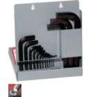   Hex Key Set, Short Series, 15 keys .028 to 3/8 Inch & Metal Box