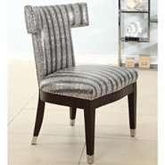 Oxford Creek Accent Armless Chair in Faux Snake Skin Hammer Back at 