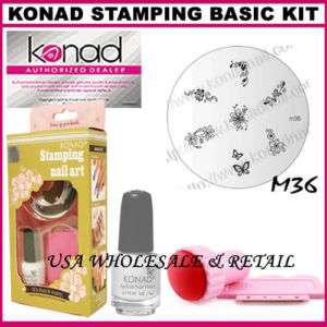 Konad Stamping Nail ART Nails Design BASIC KIT SET S  