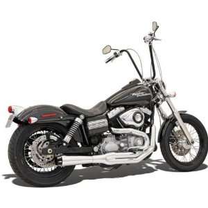 BASSANI 1D12R Chrome Exhaust 2 1 Road Range Mega for Harley Davidson