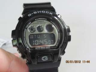   DW 6900NB Mens Mirror Metallic Black Alarm Chrono Sport Watch  