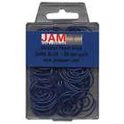 JAM Paper Round Paper Clips   Dark Blue Navy Circular Paperclips   50 