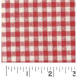   5859 Wide RED DASH PLAID Fabric By The Yard Arts, Crafts & Sewing